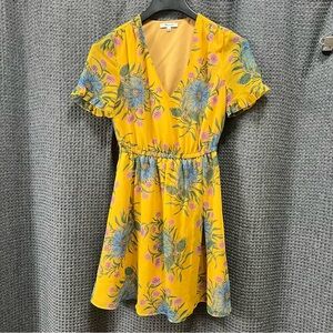 Madewell Faux Wrap Dress Floral Print Size 0